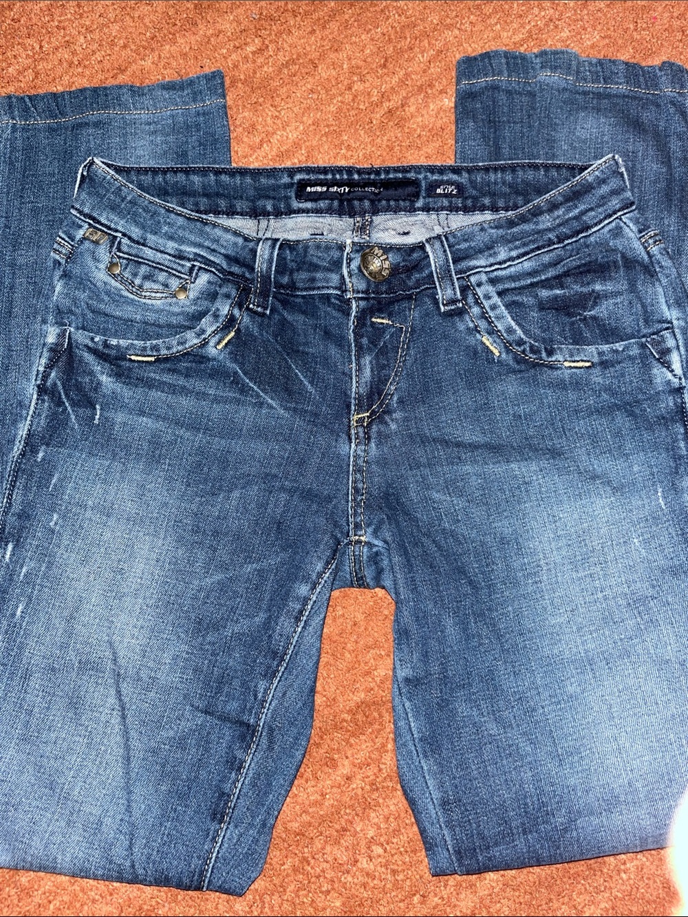 Miss Sixty Vintage Blitz - Low Rise Bootcut Jeans 26
